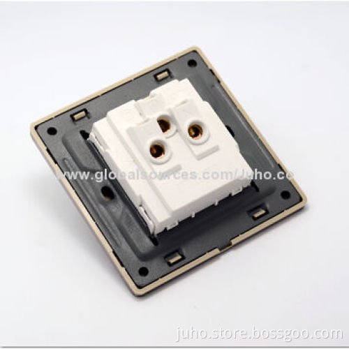 10A electric wall socket, five pin multi-function electrical socket, UK standard